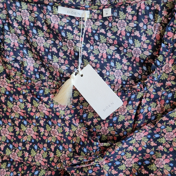 DÔEN NWT MARISA DRESS - NOIR FOREST FLORAL size medium - Picture 7 of 11